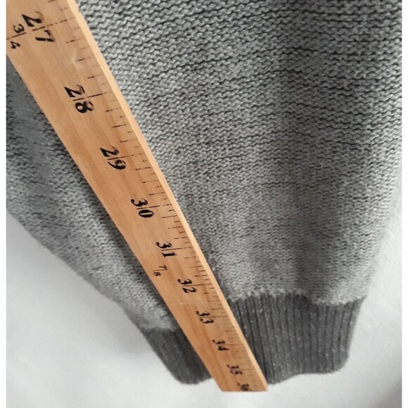 Synrgy Cardigan Sweatshirt Sweater Men’s 2XLT Full Zip Grey Heavy Knit - Picture 7 of 12